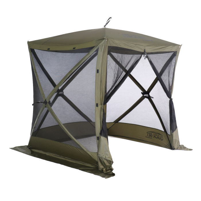 Camping screen house with rain flaps cheap