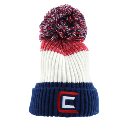 Clam Pom Hat, Red/White/Blue, IS22